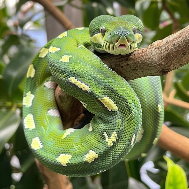 Python Chondropython verde