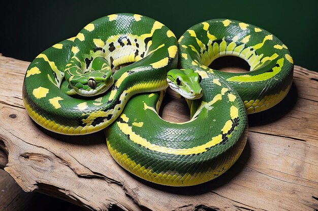 Foto python chondropython verde
