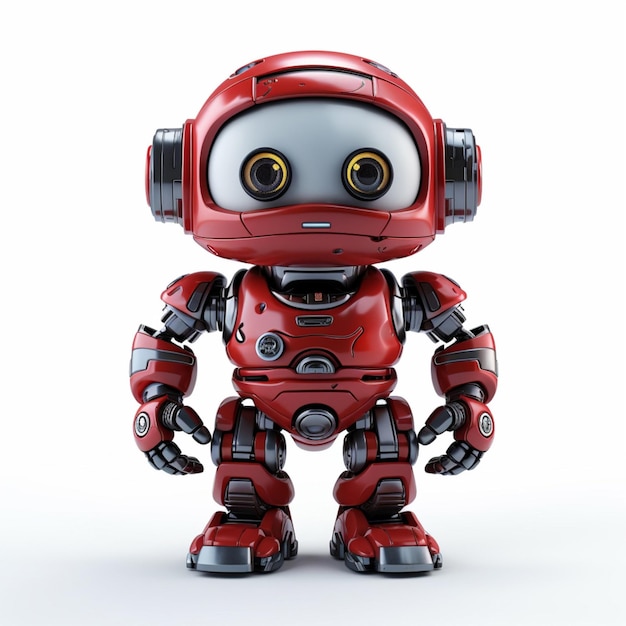 Qfix-Roboter-Kits 2D-Cartoon-Illustration auf weißem Hintergrund