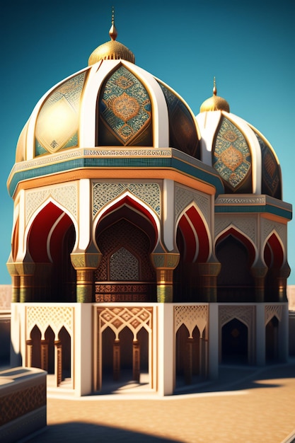 Qibla Quest Peregrinação e realização espiritual na fé islâmica ai generative