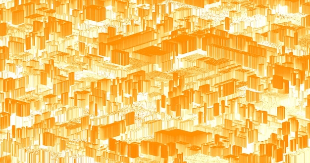 Quadratische Box 3D-Renderform abstrakte Darstellungsperspektive