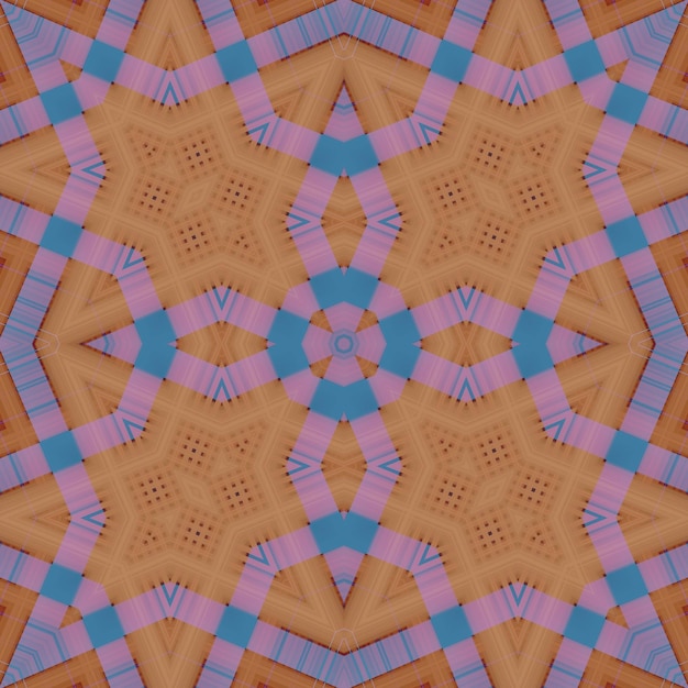 Quadratische nahtlose Muster Gewebte wunderbare digitale Muster Moderne Mode Kaleidoskop