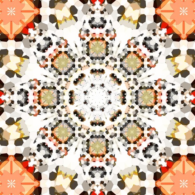 Foto quadratische nahtlose muster kaleidoskopmuster sind symmetrisch