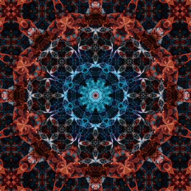 Quadratische nahtlose Muster Kaleidoskopmuster sind symmetrisch