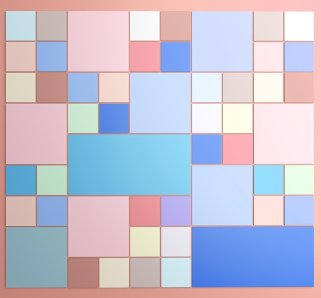 Quadratischer Hintergrund mit Pastellfarben