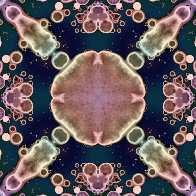 Quadratisches nahtloses Muster Schönes abstraktes Muster Kaleidoskopkunstdrucke und -gewebe