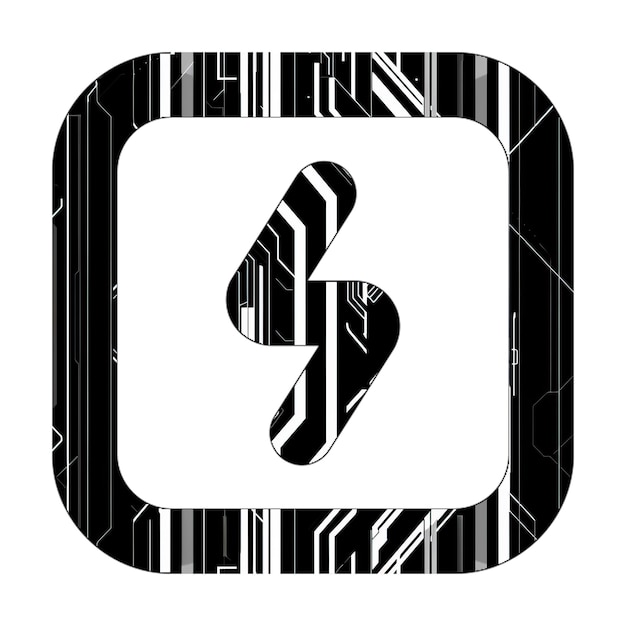 quadratisches Schrauben-Symbol schwarz-weiße Technologie-Textur