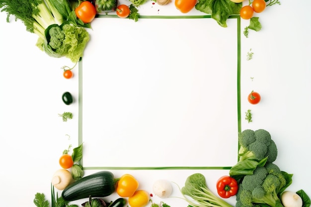 Foto quadro alimentar com diferentes alimentos