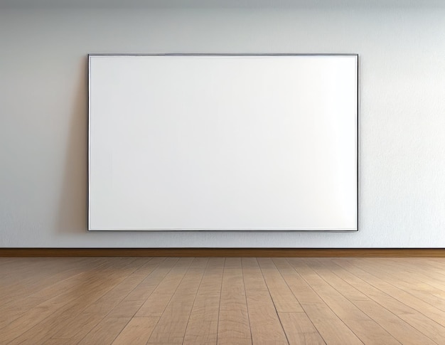 Quadro branco na parede IA generativa