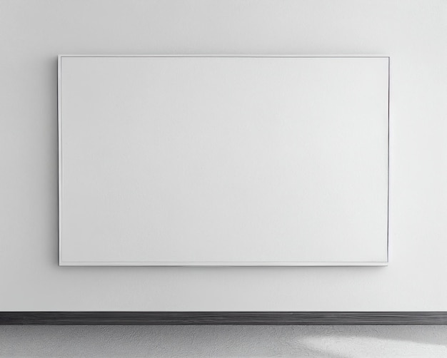 Quadro branco na parede IA generativa