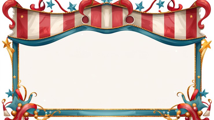 Foto quadro de circo de carnaval com lugar para texto foto de alta qualidade