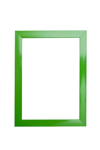 Quadro de cor verde isolado em fundo branco