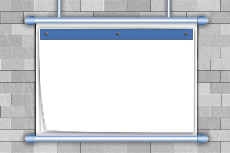 Foto quadro de cromo prateado isolado em fundo branco renderização de foto 3d gerada por computador