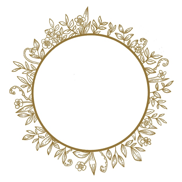 Quadro de folha png ilustração botânica fundo transparente