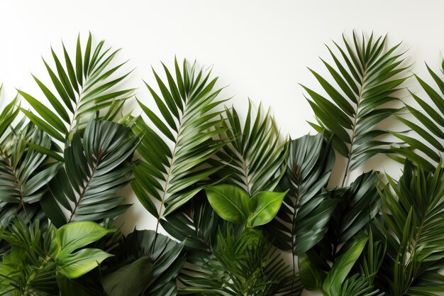 Foto quadro de folhas de palmeira