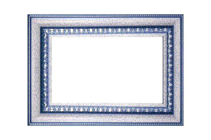 Foto quadro de foto e foto vintage isolado no fundo branco