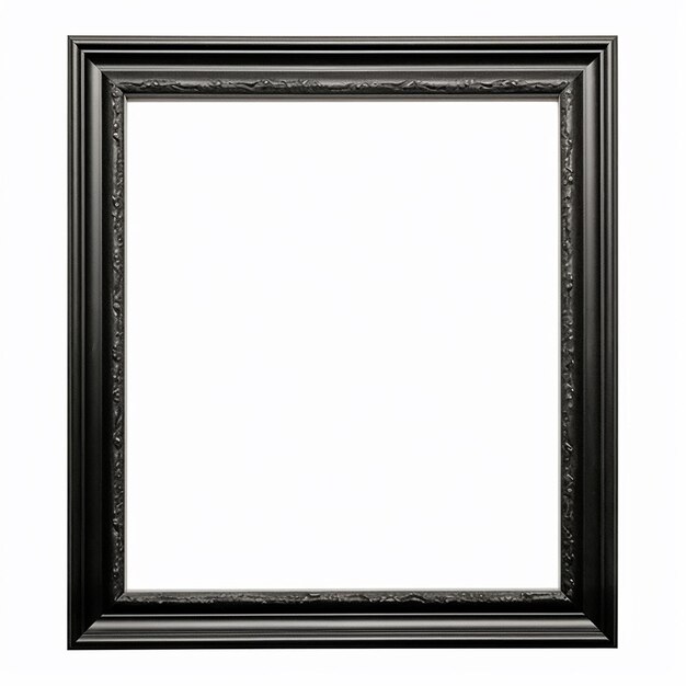 quadro de foto vazio em fundo branco quadro de foto de fundo branco em branco ai gerado