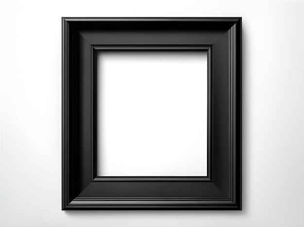 Foto quadro de imagem preto isolado