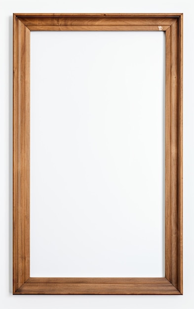 Quadro de madeira para quadros sobre fundo branco