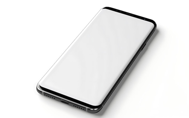 quadro de maquete de dispositivo Android em branco moderno