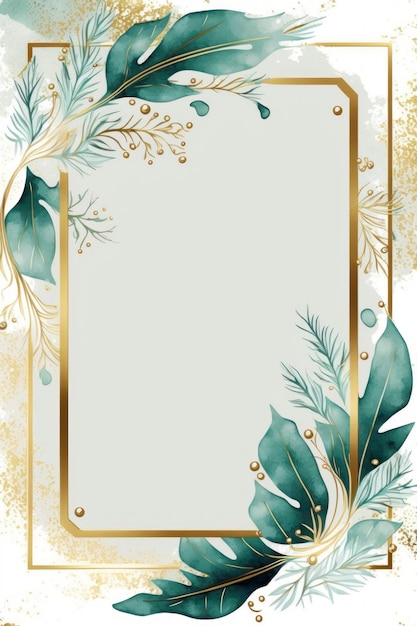 quadro de neve de férias de natal grátis no estilo ouro e esmeralda, estilo simples e elegante