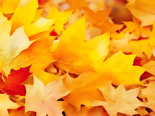 Quadro de outono folhas de outono coloridas no vento sobreposição textura com espaço de cópia