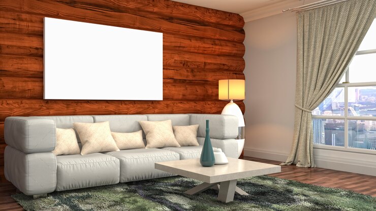 Foto quadro de pôster de ilustração em fundo interior