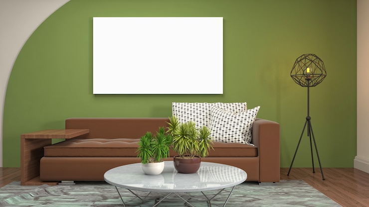 Foto quadro de pôster de ilustração em fundo interior