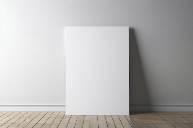 Quadro em branco de perto
