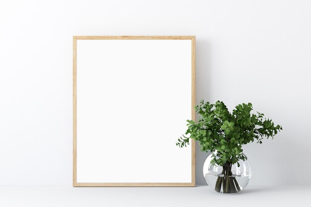 Quadro em branco para o modelo