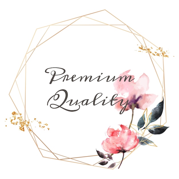 Quadro floral png de qualidade premium