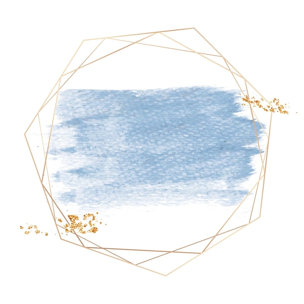 Quadro geométrico dourado Png fundo transparente