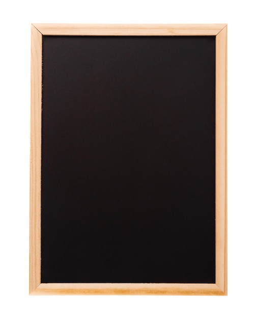 Foto quadro-negro em branco isolado no fundo branco