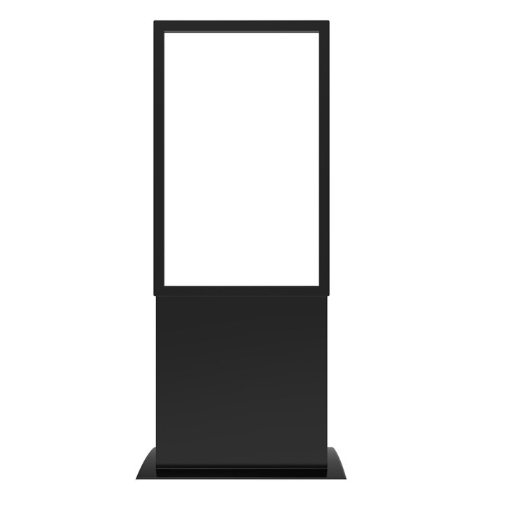 Foto quadro-negro preto em branco isolado para ilustração 3d de maquete de modelo