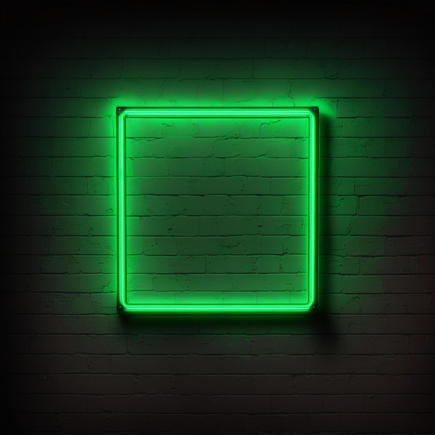 Foto quadro neon verde