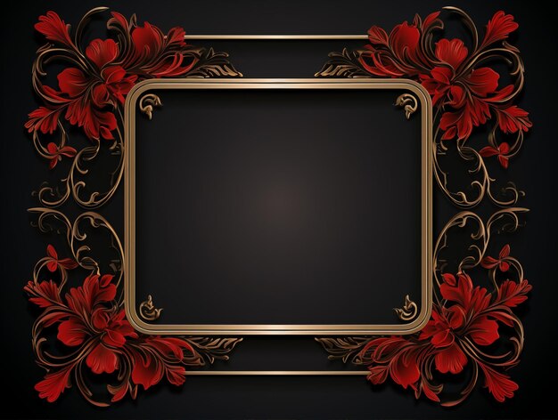 quadro ornamental de fundo clássico