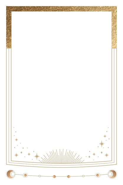 Quadro png celestial com fundo transparente