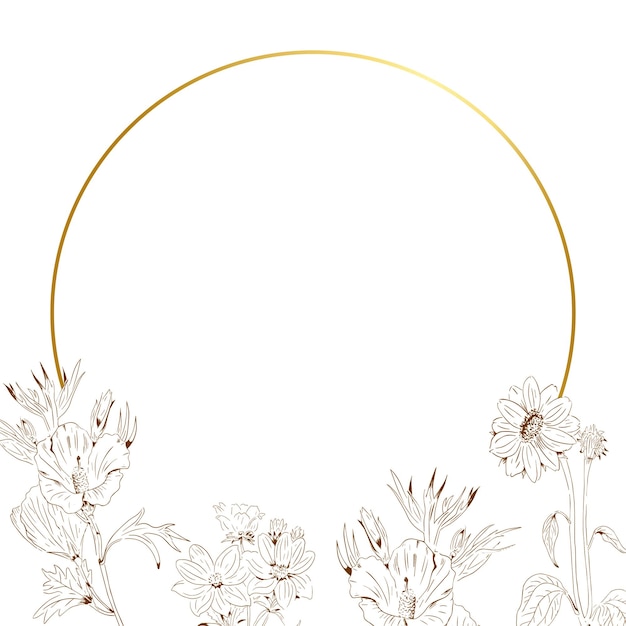 Quadro png de flor com fundo transparente