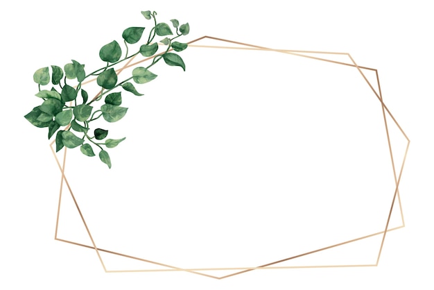 Quadro png de folha estética fundo transparente