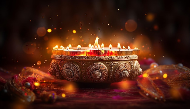 Foto qualitativ hochwertiges diwali-banner