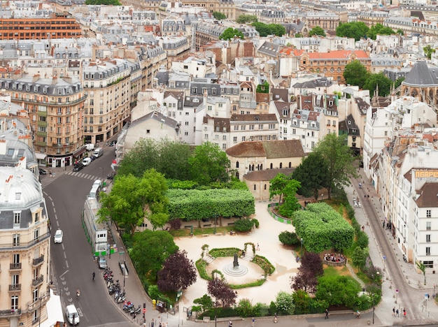 Quartier Latin de Paris de cima, França