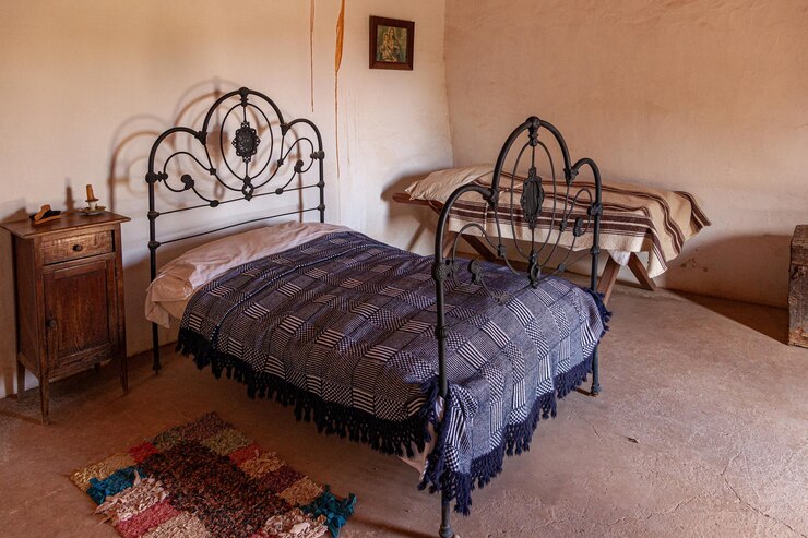 Foto quarto antigo na casa de um fazendeiro em fuerteventura