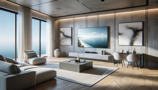 Quarto Contemporâneo com TV Ocean