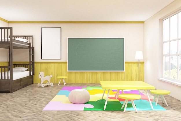 quarto infantil com mesa