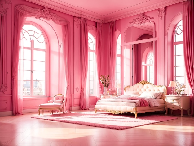 Quarto Rosa Elegante