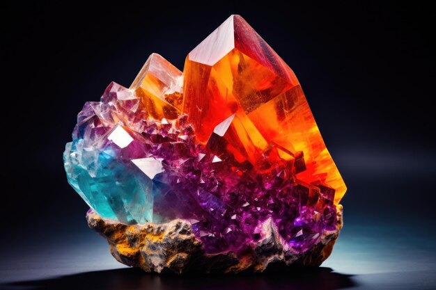 Quartzo pedra roxa geologia mineral cristal rocha ametista macro jóia