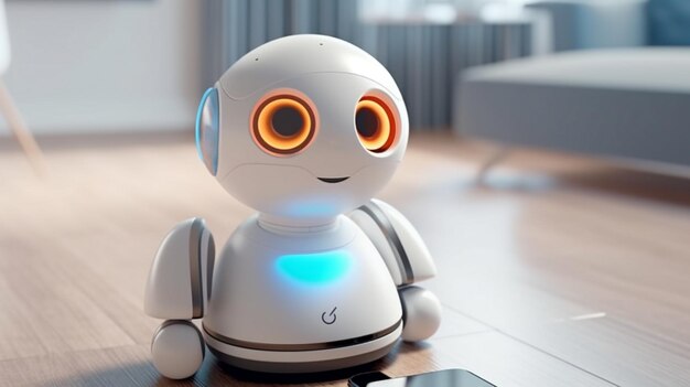 Qué bonito chatbot en la sala de estar.