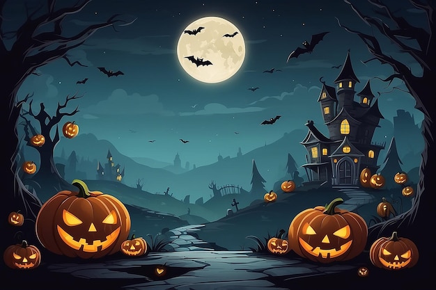 Qué bonito diseño de fondo para Halloween.