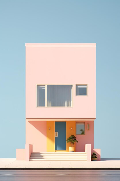 Qué casa minimalista.