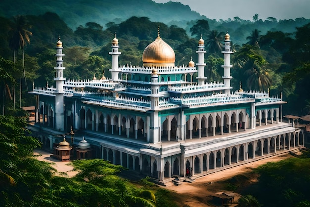 Foto qué hermosa mezquita.